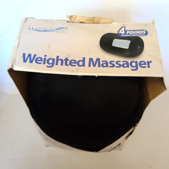 HealthTouch Weighted Massager 4 lb Vibration Battery Operated H-5346-2BK NIB - Picture 5 of 7
